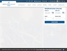 Tablet Screenshot of hotelpinetapalace.com